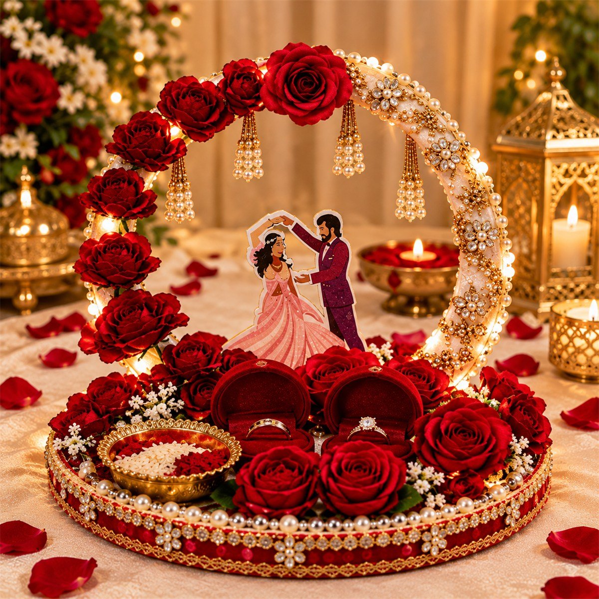Ring Ceremony Function Thali